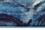 Load image into Gallery viewer, Waves Design Modern Turkish Indigo Rug
