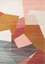 Load image into Gallery viewer, Multi Color Geometric Modern Design Turkish Area Rug
