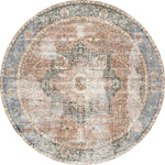 Load image into Gallery viewer, Distressed Vintage Design Traditional Round Rug - Rug Decor
