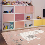 Load image into Gallery viewer, Cute Adorable Llama Kids Turkish Pink Rug
