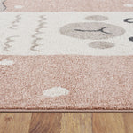 Load image into Gallery viewer, Cute Adorable Llama Kids Turkish Pink Rug
