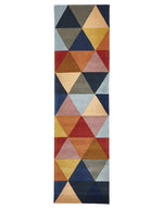 Load image into Gallery viewer, Genesis Modern Diamond Multi Color Wool Rug
