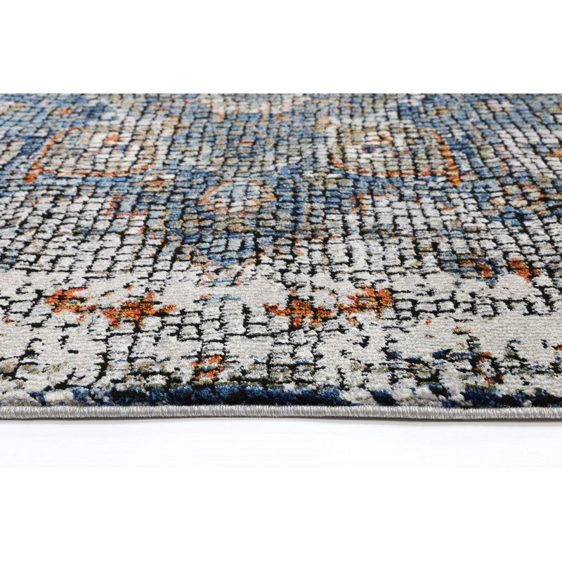 Roman Mozaic Distressed Vintage Turkish Rug