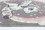 Load image into Gallery viewer, Pink and Purple Unicorn Theme Kids Turkish Rug - 160x230

