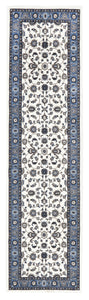 Persian Premium Nain Traditional White & Blue Border Turkish Rug