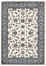 Load image into Gallery viewer, Nain Traditional White &amp; Blue Border Turkish Rug
