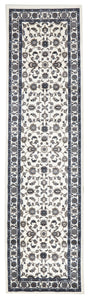 Premium Quality Nain Traditional White & Blue Persian Rug