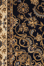 Load image into Gallery viewer, Persian Medallion Traditional Black with Ivory Border Rug
