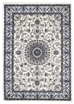 Load image into Gallery viewer, Premium Quality Medallion Traditional White &amp; Blue Persian Rug
