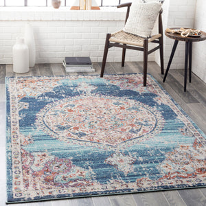 Vintage Washed Out Traditional Turkish Rug - 200x290cm