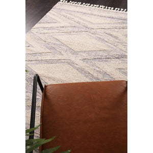 Aztec Style Moroccan Design Neutral Color Turkish Rug