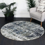 Load image into Gallery viewer, Roman Mozaic Distressed Vintage Turkish Round Rug - 160x160
